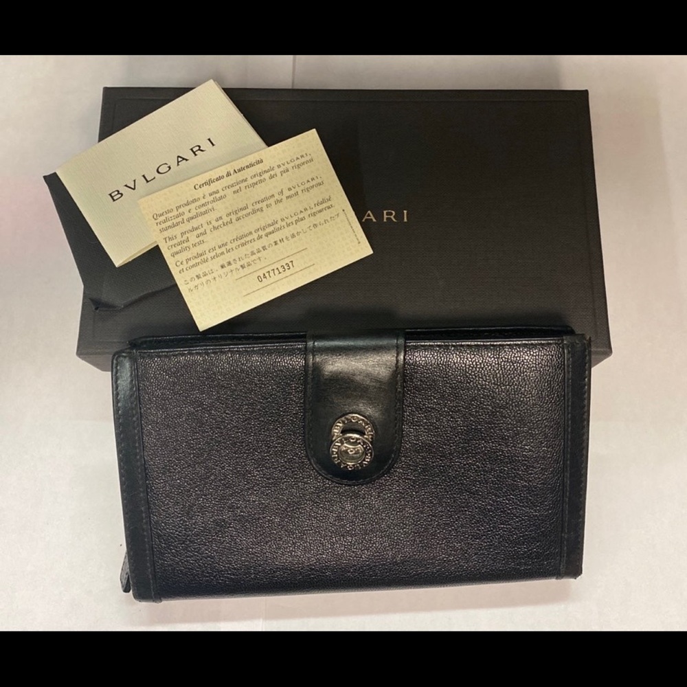 Authentic Bvlgari Bifold Wallet/Zipper Wallet